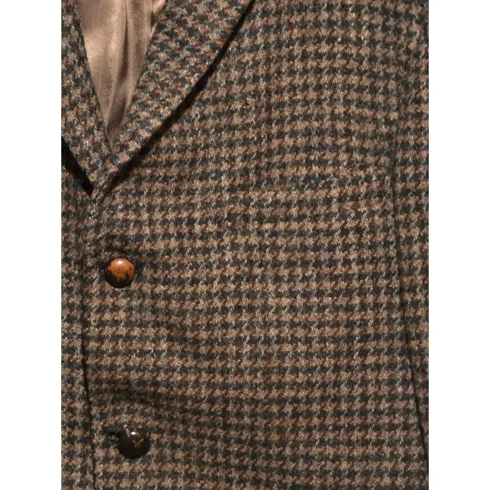 VTG Harris Tweed Alexandre London Wool Blazer 40R Houndstooth Sport Coat Jacket
